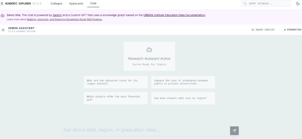 GraphRAG Chat Interface